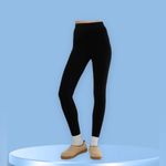 We Wore What  Seamless Circular Knit Leggings Black Medium yoga Photo 2