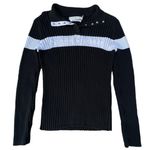 Tommy Hilfiger Vintage 90s Black White Long Sleeve Shirt Sweater Photo 0