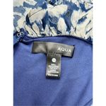AQUA  Dress Womens Size XS Formal Gown Maxi Tiered Blue White Metallic‎ NWT Photo 7