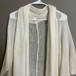 Van Klee sz One size cream thin knit open cardigan Photo 1