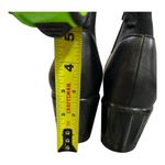 NICOLE Black Leather Button High Heels Ankle BOOTS Womens Shoes Sz 7.5 Photo 4