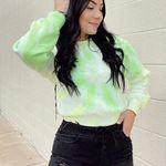 Cropped Tie dye Crewneck Size L Photo 0