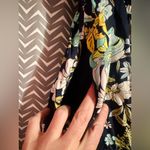 Anthropologie  | Floral Ruffled Strapless Blue A-Line Dress, Size M Photo 7