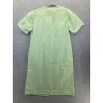 Dream Rest Women's Vintage Dress Button Down Short Sleeve Gingham Green Sleep Photo 1