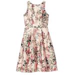 Ted Baker NWT Clarbel in Pink Blossom Jacquard V-back Fit & Flare Dress 1 / US 4 Photo 1