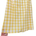 Sugar Lips Gingham Midi Dress Size Medium Yellow White Tie Front Halter Sz M New Photo 5