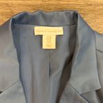 House of Harlow 1960 Blue Belted Blazer Women’s Satin Oversized Size M Photo 2