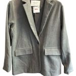 American Eagle Women's Gray Blazer Jacket Size M Casual Tailored Fit new Photo 0