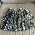 Tanya Taylor Floral Revolve Silver Pleated Metallic Grunge Mini Size 4 retail price 500$ Photo 4