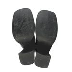 Free People  Naomi Women's Black Leather Square Toe Block Heel Zip Ankle Boots 8 Photo 3