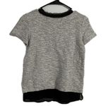 White House | Black Market White House‎ Black Market Gray Textured Top Photo 1