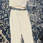 Old Navy  cream velvet set Photo 0