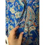 Tolani  Blue Long Sleeve Button Down Blouse Top Boho Chic Fairycore Women's XS Photo 5