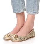 Tory Burch Reva Gold Ballerina Flats Photo 10