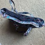 Vera Bradley Tote Bag Blue Makani Paisley pattern Shoulder Bag Photo 3
