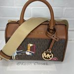 Michael Kors Brown Jet Set Girls XS Crossbody Duffle Bag Photo 7