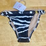 L'Agent by Agent Provocateur Tayler Bikini Bottom in Zebra Print Black Size XS Photo 2