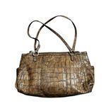 Relic Y2K Vintage Brown Crocodile-Embossed Shoulder Bag Photo 2