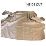 Diane Von Furstenberg  "MACKENZIE" WOOL BLEND REVERSIBLE TAUPE CARDI COAT (L) Photo 9