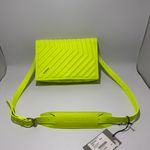 Balenciaga New  Leather Car Flap Shoulder Bag Fluorescent Yellow Made in Italy Photo 11