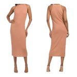 House of Harlow 1960 • crochet high neck bodycon sleeveless midi dress Tan Size XS Photo 1