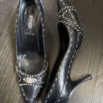 Fendi  Zucca Heels FF Logo Slip On Pointed Toe Stilettos Pumps Women's 36.5 Photo 11