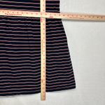 Joe Fresh Medium Striped Short Sleeve Jersey Navy Blue Mini Dress Pockets Casual Photo 7