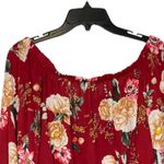 Altar'd State Boho Floral Off Shoulder Crop Top Longsleeve Tie Front Women Medium Photo 6