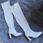 SheIn  White Over the Knee Boots Photo 2