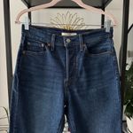 Levi's Levi’s Wedgie Straight Leg Dark Wash Button Fly Cotton High Rise Jeans 29 X 26 Photo 1