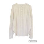 Crown & Ivy  Cotton Blend Cable Knit Sweater Sz M Photo 6