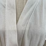 Christian Dior ‎ Vintage Robe Super Soft Velvet Monogram Logo Cream Ivory Small Photo 1