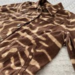 Lauren Jeans Co. Brown & Tan Animal Print Denim Jacket Western Safari Size M Size M Photo 11