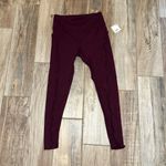 Free People Hearts Aflutter Purple Ruffle Trim High Rise Leggings Photo 1