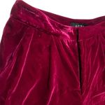 Akira  Velvet Pants in Magenta Photo 2