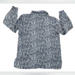 Anna & Frank Vintage 100% SILK Animal Print Long Sleeve Button Down Shirt Large Black Photo 4