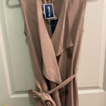 Artisan NY Sleeveless Tan Wrap Cardigan  Photo 0
