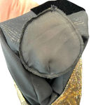 Halston Heritage Halston Vintage Gold Black Chevron Sparkle Glitter Top Size Small Photo 6