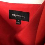 Majorelle  Bridget Mini Dress Size Large Ruby Red Strapless Off the Shoulder Photo 4