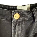 One Teaspoon  Streetwalkers High Waist 80s Fit Black Pleated Denim Jean Shorts 26 Photo 5