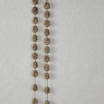 Vintage Resin Beads Wall Rosary 64" St. Anthony of Padua Carved Catholic Rosary Photo 4
