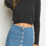 Brandy Melville Denim Jean Mini Skirt one size Photo 0