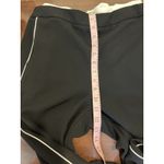 Maeve Track Pants, S/M black with white stripes white ruffle waistband Loos Fit Photo 8