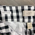 Loft Outlet Original Ankle Pants Gingham Check Black White 2 Photo 7