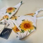 Zaful NWT  Sunflower Print Bikini Swim Set Size Large Photo 4