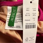 J.Crew NWT  Women's Pink Ruched V-Neck One-Piece Swimsuit Size 4 Poolside Photo 6