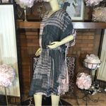 Roaman’s ROAMAN'S PINK & GRAY CHIFFON TOGA WRAP STYLE SHEATH DRESS NWT (34W) Photo 2