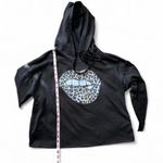 ‎Cropped Leopard Lip Hoodie Black Size L Photo 10