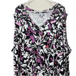 Catherines NWT Floral Jersey Sleeveless Maxi Dress Size 4X Pockets Photo 2