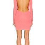 ZEYNEP ARCAY pink turtle neck longsleeve Backless Mini Jersey Dress IT 42 (US 6) Photo 0